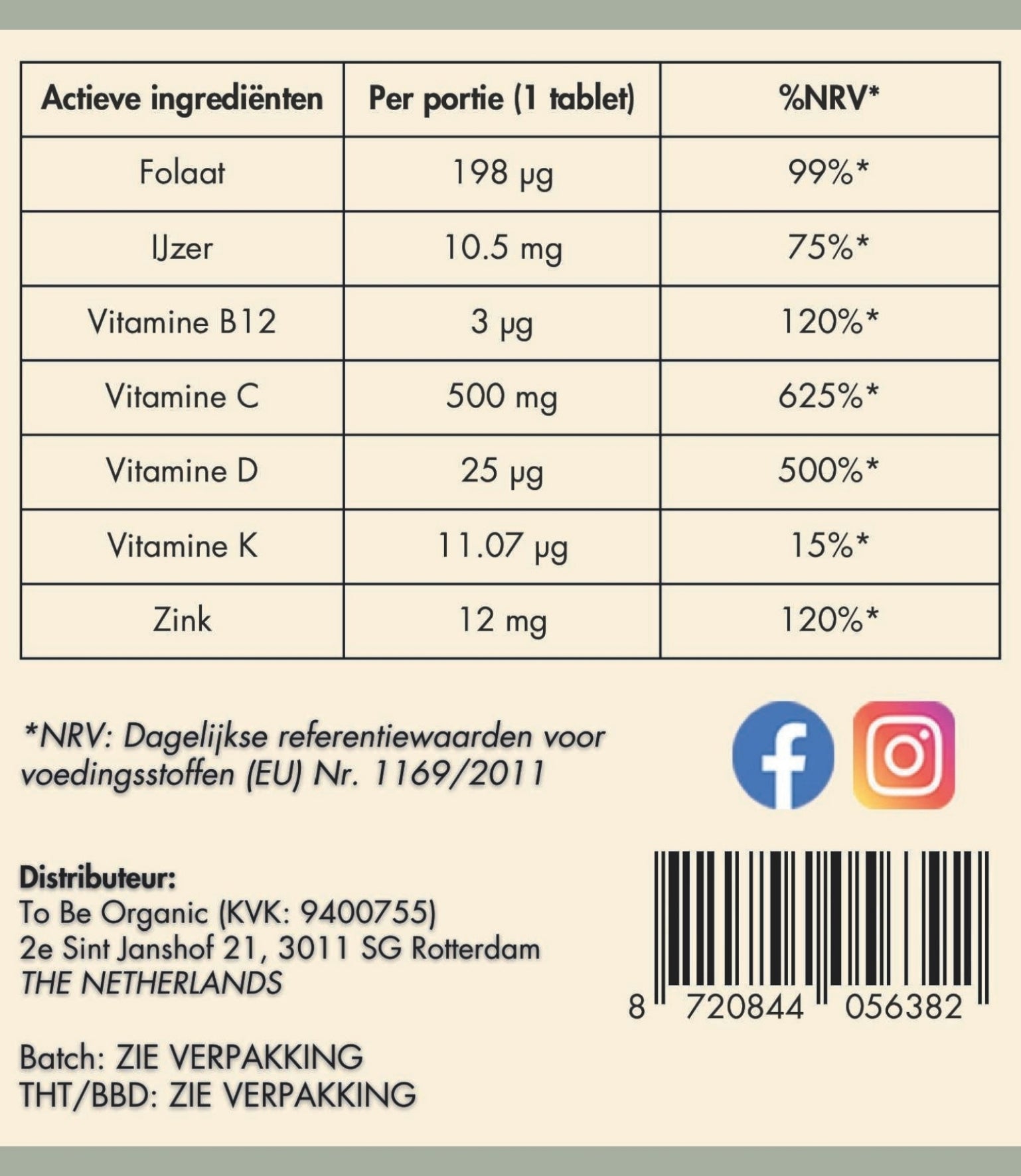 Multivitamine 100% Organisch – 60 capsules - Tobeorganic.nl Organische_vitamines